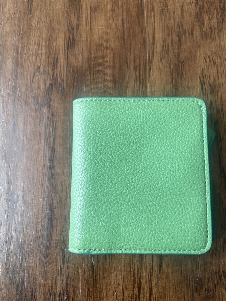 Vera Bradley Green Leather Key  Card Holder